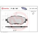 BREMBO Bremsklötze VA | TOYOTA Hilux 15 | P 83 167