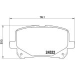 BREMBO Bremsklötze VA | TOYOTA Previa 00-06 | P 83 100