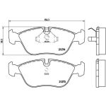 BREMBO Bremsklötze VA | VOLVO S70/850 91 | P 86 013