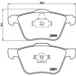 BREMBO Bremsklötze VA | VOLVO V70, XC90 99-15 | P 86 022