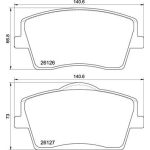 BREMBO Bremsklötze VA | VOLVO XC40 17 | P 86 031