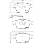 BREMBO Bremsklötze VA | VW Touareg 03 | P 85 149