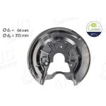 BREMSANKERBLECH H L VERZINKT D=282MM | AUD A3 03-12/VW GOLF V/PLUS/TOURAN/GP2/JETTA 10,03 | 9545875