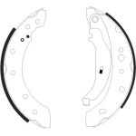 Bremsbacken Peugeot 206 98- Mit Abs 02- 203Mm | 91061800