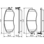 Bremsbelag | SUBARU,TOYOTA GT 07 | 0 986 495 125