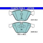 Bremsbelagsatz Bmw P. 3/X1 1.6-3.0 04-13 Keramik | 13.0470-7238.2