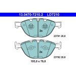 Bremsbelagsatz Bmw S. 5/6 3.0D 04-10 Keramik | 13.0470-7210.2