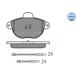 Bremsbelagsatz Citroen P. Xantia 2.0-2.1 95-03 Mit Sensor | 025 231 4617/W