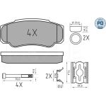 Bremsbelagsatz Citroen T. Jumper 94 | 025 239 2120/PD