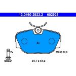 Bremsbelagsatz Db P. W201 1,8-2,6 82-93 | 13.0460-2923.2