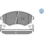 Bremsbelagsatz Hyundai P. Elantra/Lantra/Matrix/Sonata 1,5-2,0 16V 93-10 Mit Sensor | 025 217 2517/W