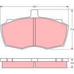 Bremsbelagsatz Ldv P. 200/400/Convoy 2.5D 89-09 | GDB760