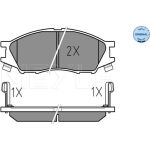 Bremsbelagsatz Nissan P. Almera N16 02- Mit Sensor | 025 246 4815/W