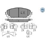 Bremsbelagsatz, Scheibenbremse | 025 220 7018/PD