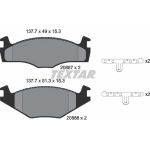 Bremsbelagsatz Vw P. Golf/Jetta/P | 2088707