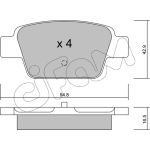 Bremsklötze HA | ALFA MiTo,FIAT Bravo,LANCIA 99 | 822-323-0