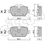 Bremsklötze HA | BMW E81,E90 04 | 822-641-0