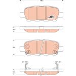 Bremsklötze HA | NISSAN Qashqai,X-Trail 05 | GDB3507