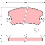 Bremsklötze HA | RENAULT Espace,5,18,21 84 | GDB149