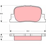 Bremsklötze HA | TOYOTA Camry 99 | GDB3278