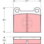 Bremsklötze VA | AUDI 80,VW Polo,Golf,Passat 72 | GDB648
