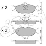 Bremsklötze VA | OPEL Astra,Corsa,Tigra,Vectra 82 | 822-077-0