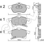 Bremsklötze VA | OPEL Astra,Zafira 98 | 822-258-0