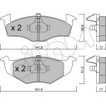 Bremsklötze VA | VW Polo,Lupo,SEAT,SKODA 94 | 822-206-0