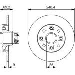 Bremsscheibe | 0 986 479 S43