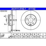 Bremsscheibe | 24.0111-0142.1