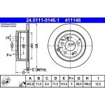 Bremsscheibe | 24.0111-0146.1