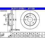 Bremsscheibe | 24.0111-0159.1