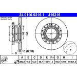 Bremsscheibe | 24.0116-0216.1