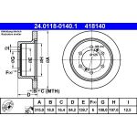 Bremsscheibe | 24.0118-0140.1