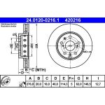 Bremsscheibe | 24.0120-0216.1