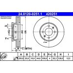 Bremsscheibe | 24.0120-0251.1