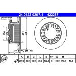 Bremsscheibe | 24.0122-0267.1