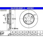 Bremsscheibe | 24.0122-0301.1