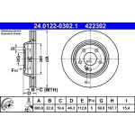 Bremsscheibe | 24.0122-0302.1