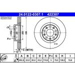 Bremsscheibe | 24.0122-0307.1