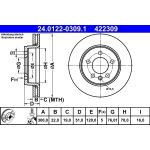 Bremsscheibe | 24.0122-0309.1