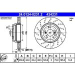 Bremsscheibe | 24.0124-0231.2