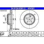 Bremsscheibe | 24.0124-0301.2