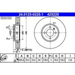 Bremsscheibe | 24.0125-0220.1