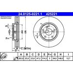 Bremsscheibe | 24.0125-0221.1