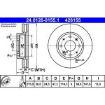 Bremsscheibe | 24.0126-0155.1