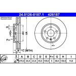 Bremsscheibe | 24.0126-0187.1