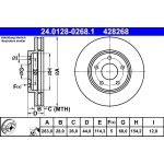 Bremsscheibe | 24.0128-0268.1