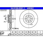 Bremsscheibe | 24.0128-0301.1