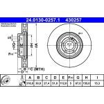 Bremsscheibe | 24.0130-0257.1